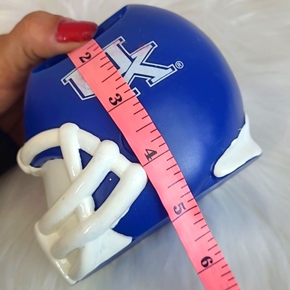 UK University of Kentucky Wildcats Cats Rubber Mini Football Helmet Pen Holder - Picture 14 of 16